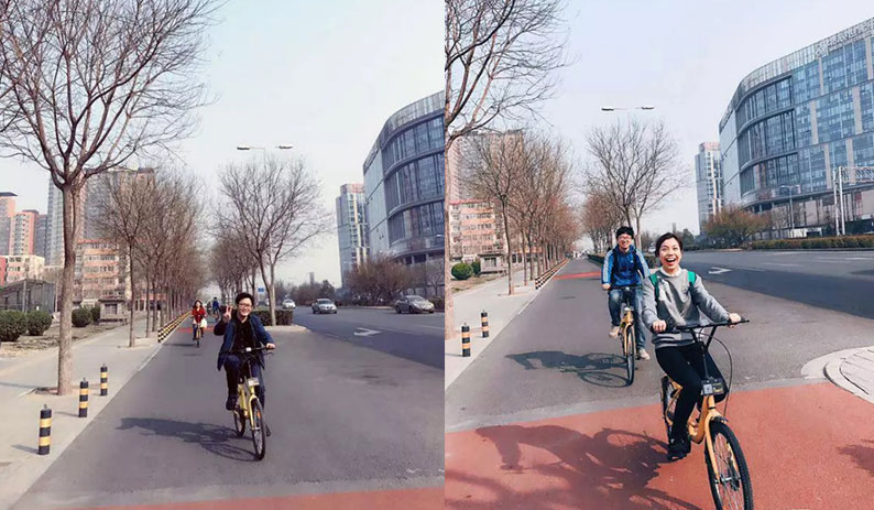 騎行的自由和好天氣，讓大氣心情特別好