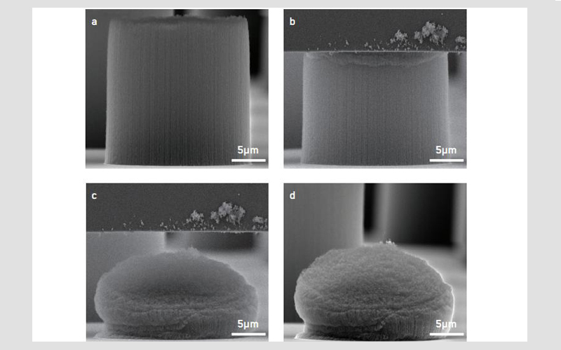 原位SEMFIB納米力學性能測試系統碳納米管柱的單軸壓縮試驗